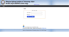 Desktop Screenshot of intranet.mnit.ac.in