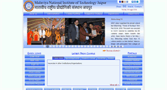 Desktop Screenshot of mnit.ac.in