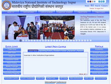 Tablet Screenshot of mnit.ac.in